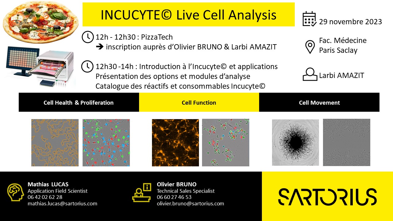 Incucyte® – Live-Cell Analysis Systems > équipement de pointe qui révolutionnera nos recherches en immunothérapie, auto-immunité et cancer.