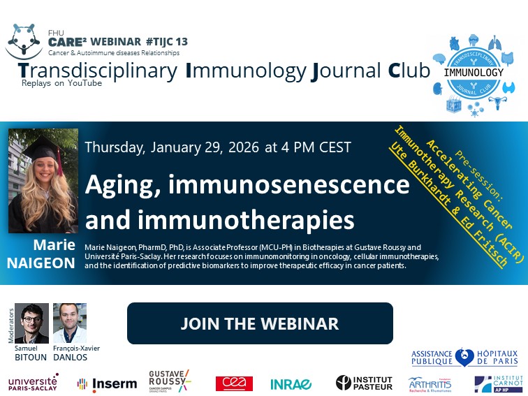 Journal Club : Aging, immunosenescence and immunotherapies #TIJC13